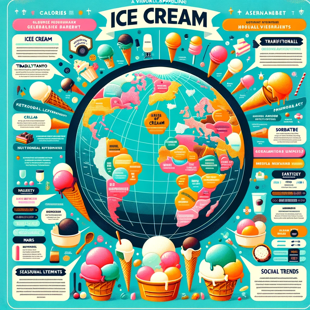 An Infographic for ice cream