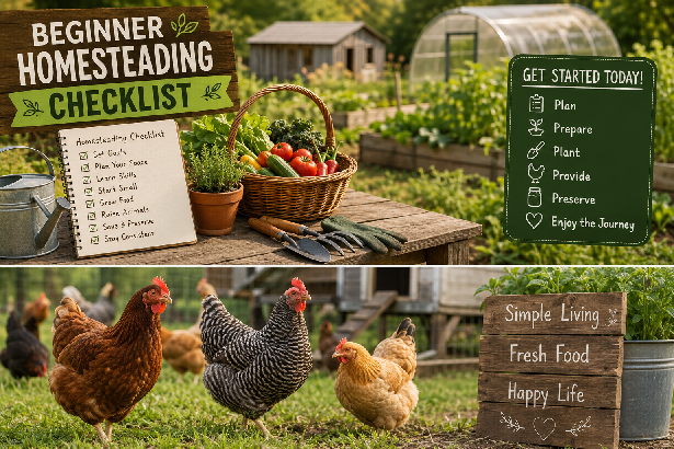 Beginner Homesteading Checklist: Start Your Own Simple Homestead