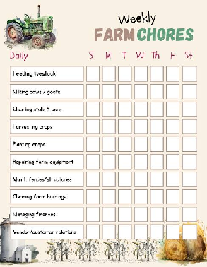 Beginner Farm Chores Checklist for Easier Daily Farming