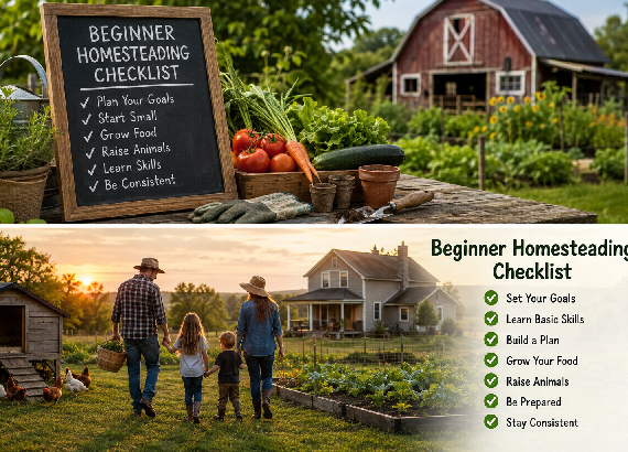 Beginner Homesteading Checklist: Start Your Own Simple Homestead