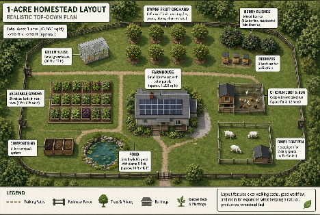 How Much Land Do You Need to Homestead